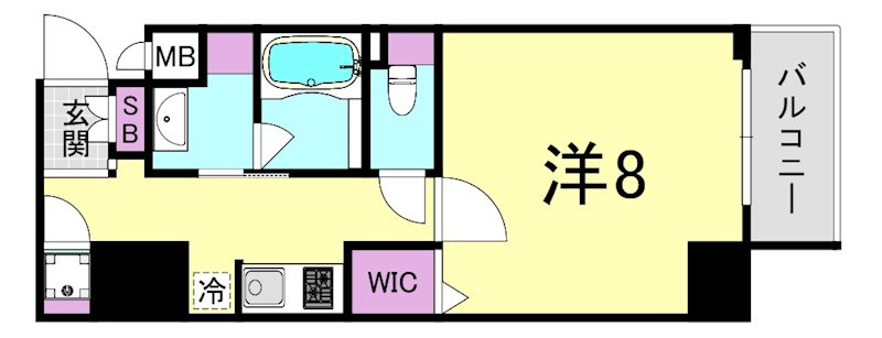 クレビオス天満橋の間取り