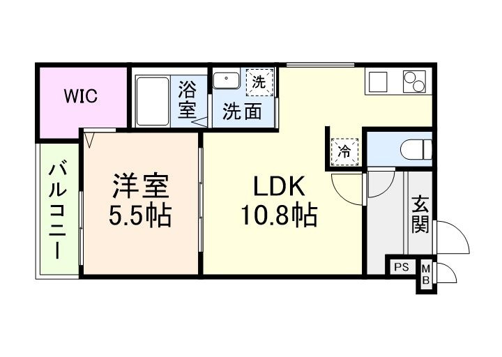 フジパレス阪急塚口ウエストⅠ番館の間取り