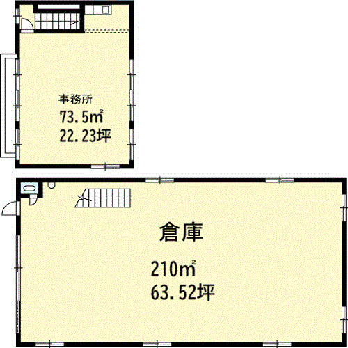 播磨町大中倉庫Ａの間取り