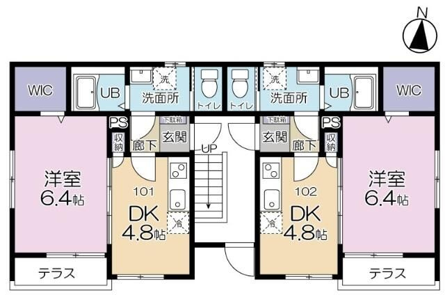 グランシャレー新宿の間取り