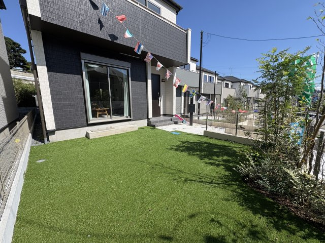 柏市大室新築戸建の庭