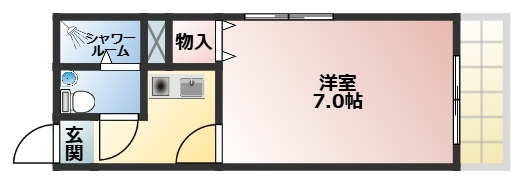 ハイツオーキタ津之江の間取り