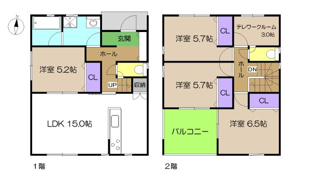 【間取り】 | 新築住宅　高知市比島町３丁目①
