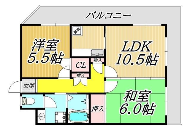 セ・ラ・ヴィ山手の間取り