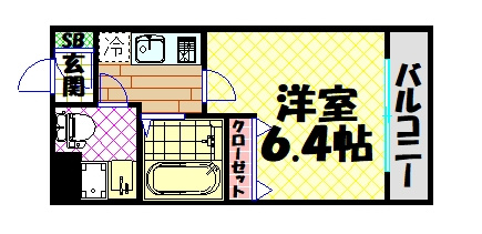 【間取り】 | ダイドーメゾン大阪 北堀江