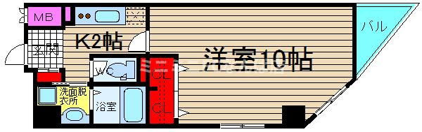 グランフィオーレＮＡＭＢＡの間取り|現状有姿