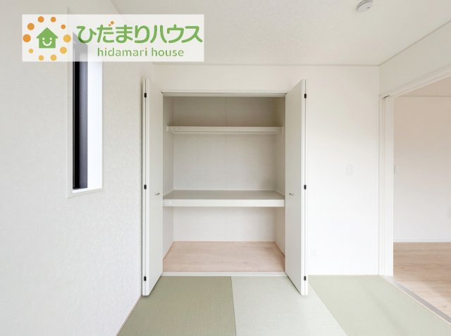 【収納】 | 土浦市中村南第11　新築戸建　4号棟 | 和室にも大容量のクローゼット完備！
お布団やお子様のおもちゃなどがスッキリ収納できますね(^^♪
