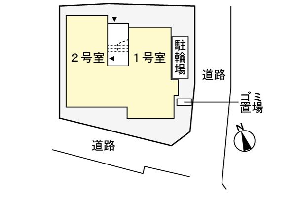 丑寅２丁目アパートの駐車場