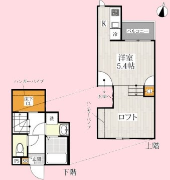 CB南与野コルザの間取り