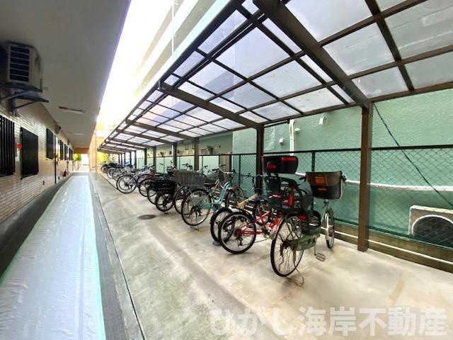 ダイアパレス茅ヶ崎の駐輪場|敷地内駐輪場