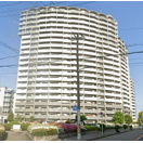 ベイシティ大阪センタープラザ　池島小学校区の外観パース|ベイシティ大阪センタープラザ　外観
