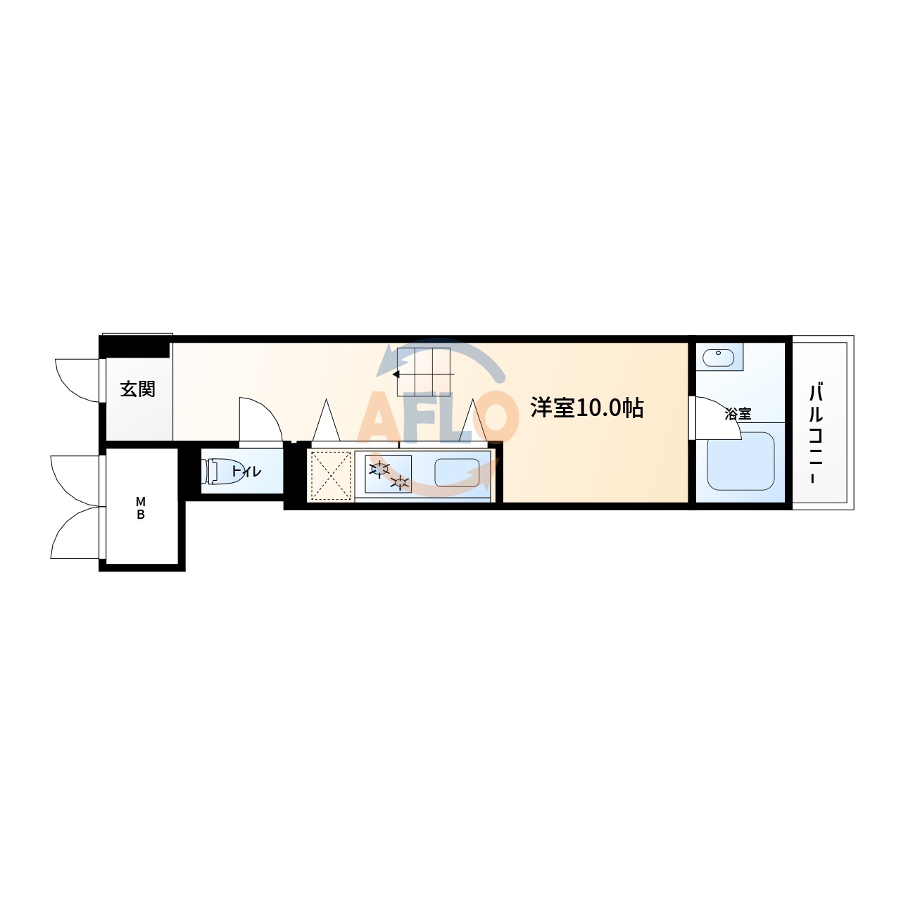U residence 弁天町の間取り