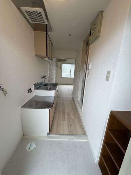 川本マンションの玄関