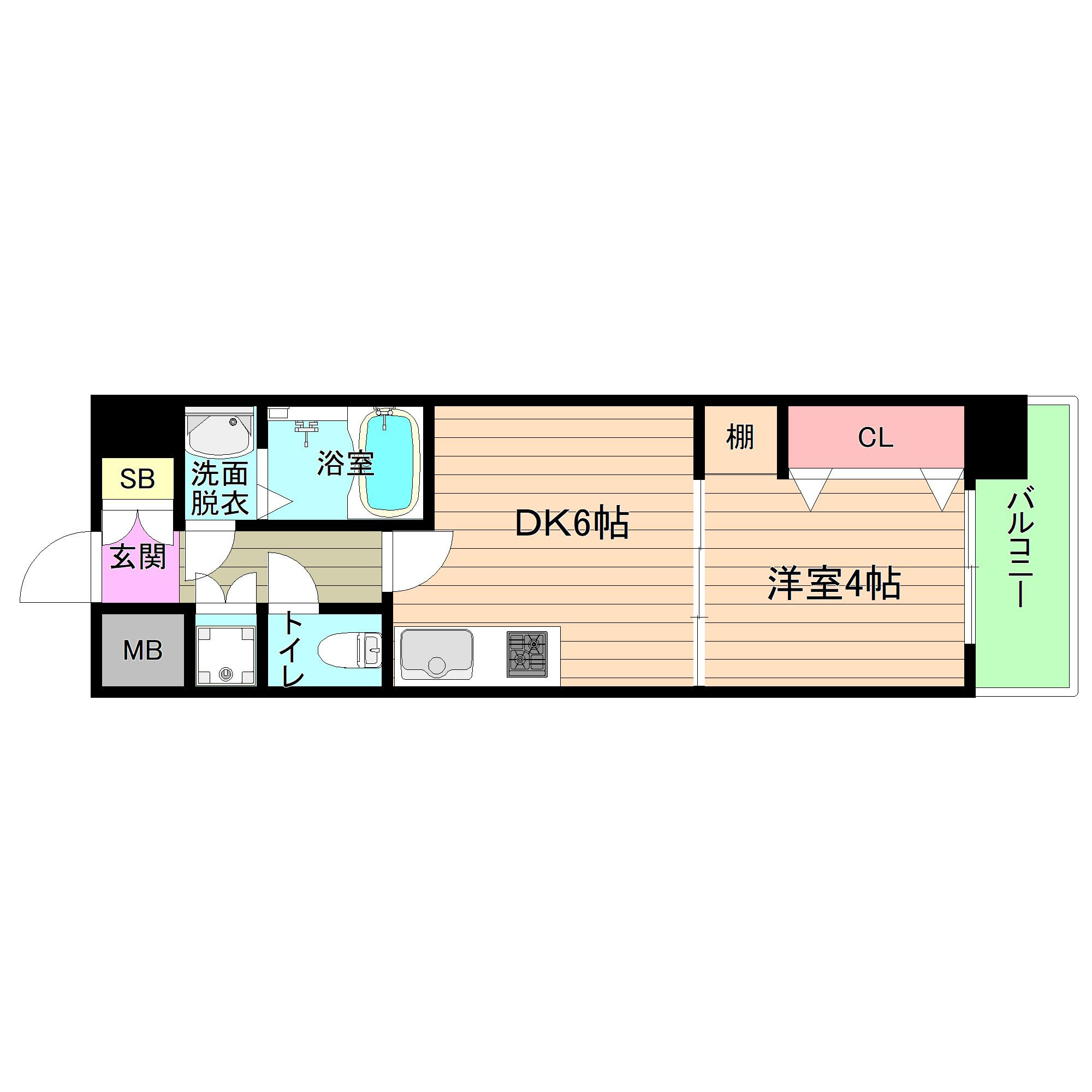プレジオ城東中央の間取り