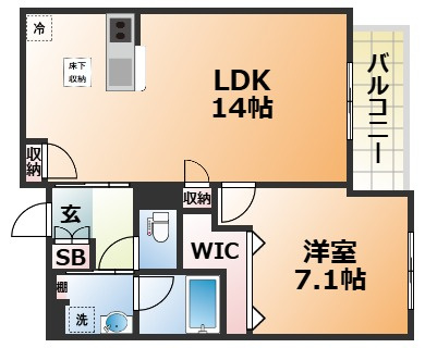 シャーメゾン　シエロの間取り