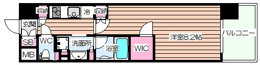 【間取り】 | ザ・パークハビオ堂島
