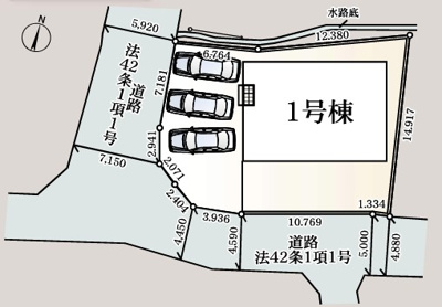 【区画図】 | CRADLE GARDEN本庄市下浅見 第1　【平屋】新築住宅
