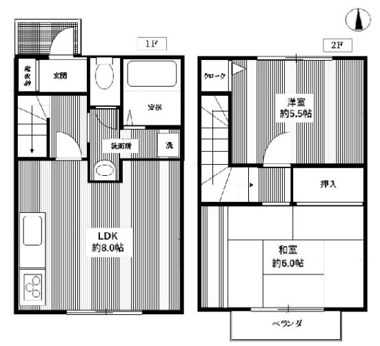 サンモール泉の間取り