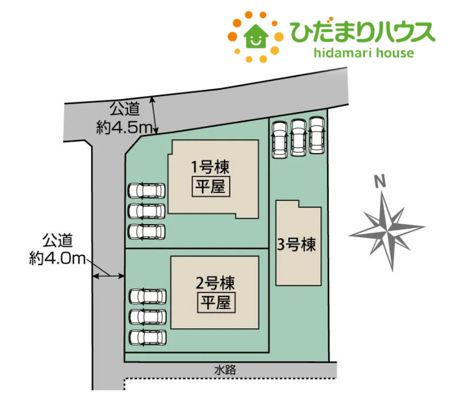 深谷市稲荷町北　新築一戸建て　ブルーミングガーデン　03の区画図