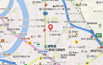 【地図】 | グランツコート御幣島