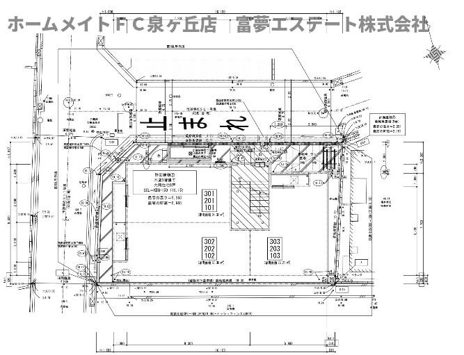 フジパレス羽衣駅南Ⅱ番館の区画図