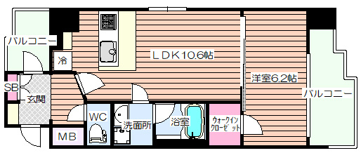 【間取り】 | スプランディッド新大阪Ⅴ