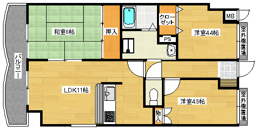 ウィステリア紀伊田辺の間取り|※現況と異なる場合があります