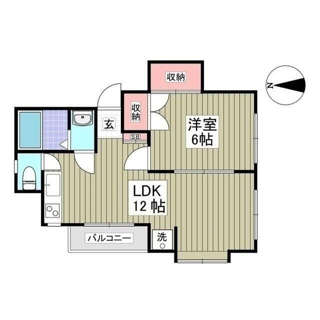小平市天神町２丁目の賃貸マンションの間取り