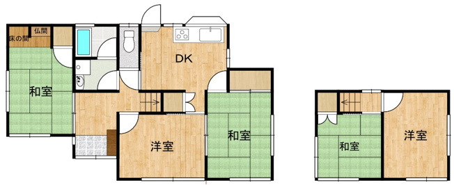 【間取り】 | 大小路二丁目中古住宅