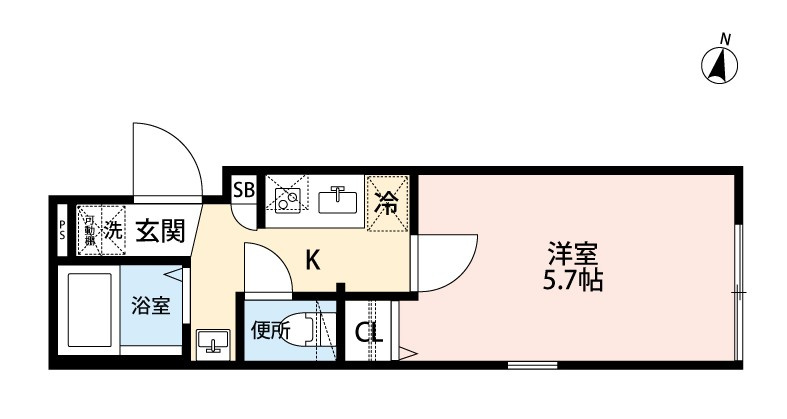 グランクオール北千住オリエンタルキューブの間取り