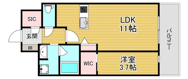 TEAL RESIDENCE　BAYの間取り