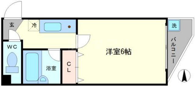 シティハイツ浪速の間取り