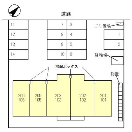 エスパシオⅠの区画図