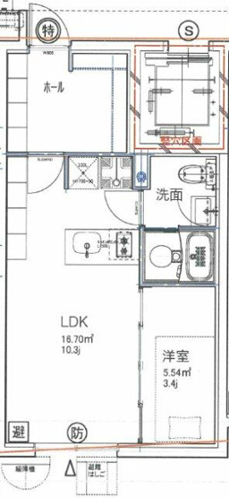 【間取り】 | ＧＥＮＯＶＩＡ大森町