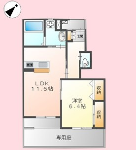メゾンド・ボヌール の間取り