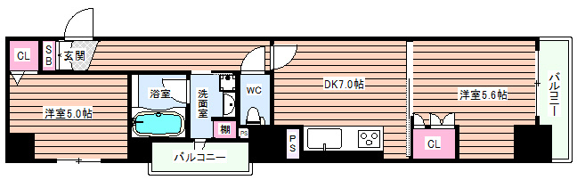 【間取り】 | サンマイン北浜