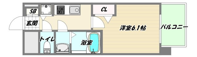 大阪市淀川区木川西２丁目の賃貸マンションの間取り