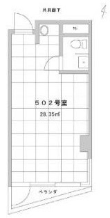 新宿区西新宿７丁目の店舗事務所の間取り