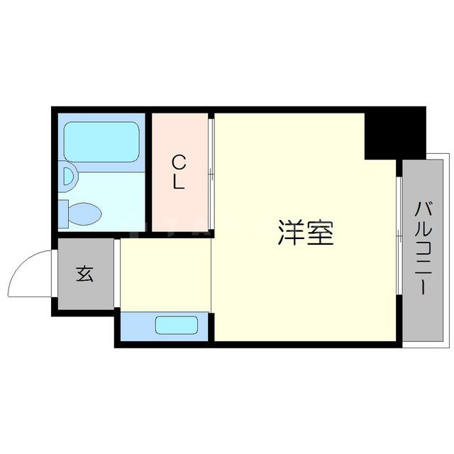 童夢ハイツの間取り|童夢ハイツ　開放感ある間取り