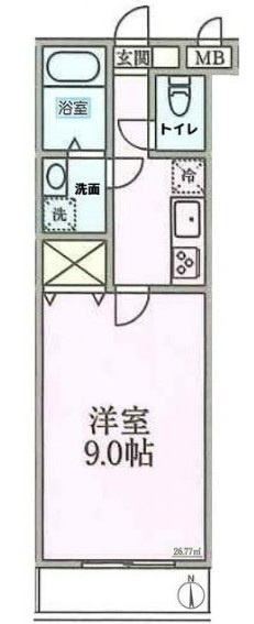 プランドール　オニックスの間取り