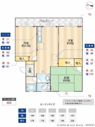 海老名市東柏ケ谷５丁目の賃貸マンションの間取り