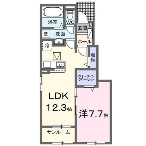 ボヌールⅠの間取り