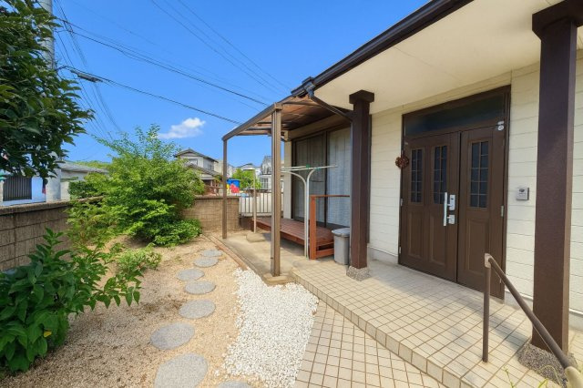 小郡市三沢　中古戸建の庭|お庭が付いています