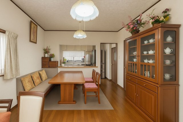 小郡市三沢　中古戸建の居間・リビング