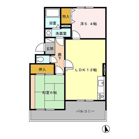 小平市小川町１丁目の賃貸マンションの間取り