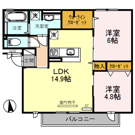 パルティーレの間取り