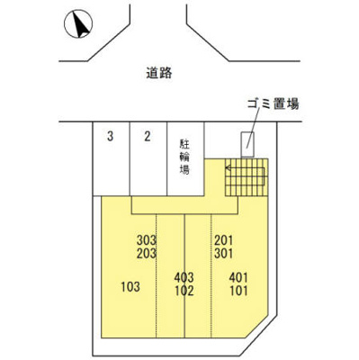 【区画図】 | マ　メゾン　サンライズ浜寺