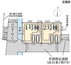リーブルガーデン姫路市勝原区山戸5期の区画図