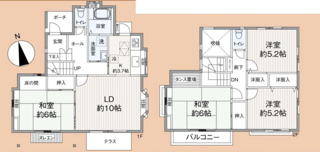 【間取り】 | 桶川市加納　中古戸建