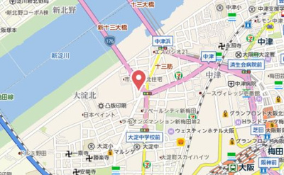 【地図】 | ジュネーゼ梅田北プラウディア